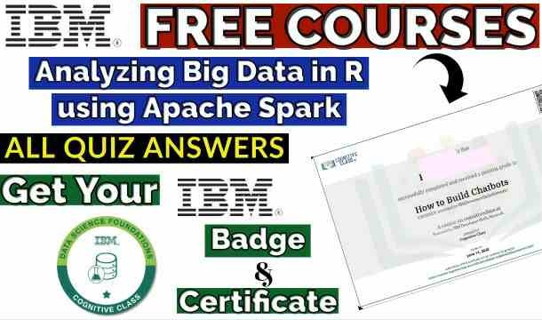 Analyzing Big Data in R using Apache Spark Cognitive Class Exam Answer(ðŸ’¯Correct)