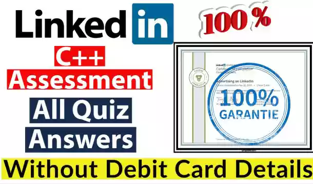 LinkedIn Skill Assessment | C++ Skill Assessment Answers 2021