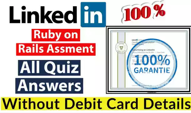 LinkedIn Skill Assessment | Ruby On Rails Skill Assessment Answers 2021