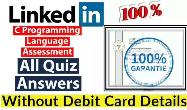 LinkedIn C Programming Language Skill Assessment 2021(💯Correct)