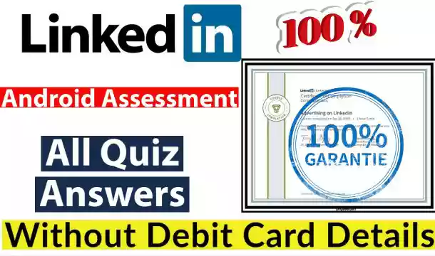 LinkedIn Android Skill Assessment Answers 2021 (💯Correct)