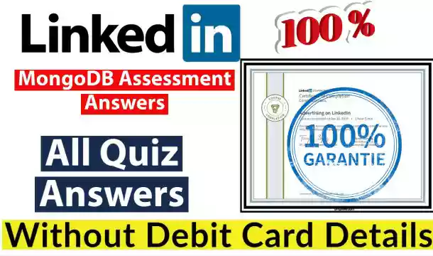 MongoDB LinkedIn Assessment Answers 2021 | LinkedIn Skill Assessment