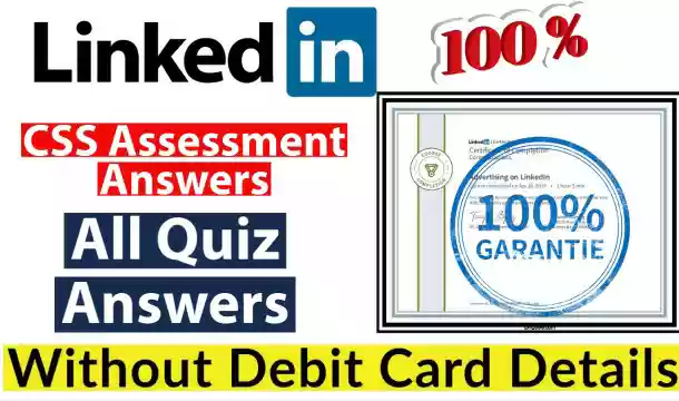 LinkedIn Cascading Style Sheets (CSS) Skill Assessment Answers 2021(💯Correct)