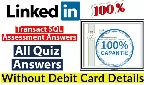 LinkedIn Transact SQL Skill Assessment Answers (💯Correct)