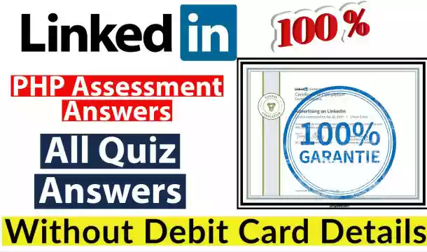 LinkedIn PHP Skill Assessment Answers 2021(💯Correct)