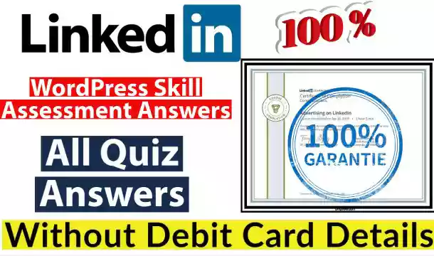 LinkedIn WordPress Skill Assessment 2021(💯Correct)