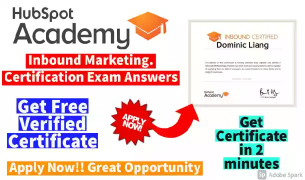 HubSpot Inbound Marketing Course Quiz Answer | Get Free Certificate in 2021