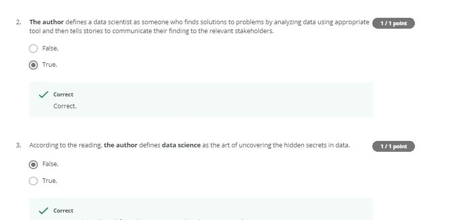 1. What is Data Science? Course Answers | IBM Data Science Professional Certificate | Free Certificate 6 Q2 Q3 1 edited