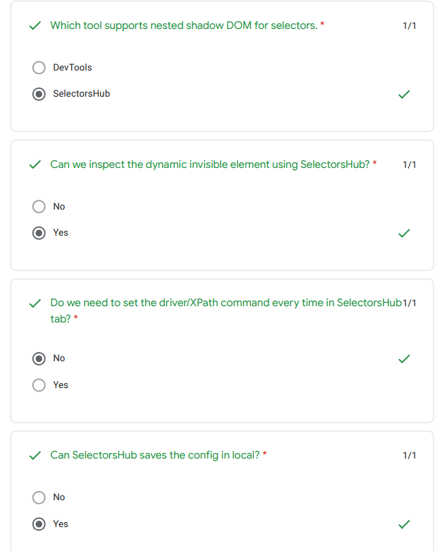 Selectors Hub Certificate Answers | Selectors Hub Exam Answers | Online Quiz Contest 2021 8 Screenshot 41