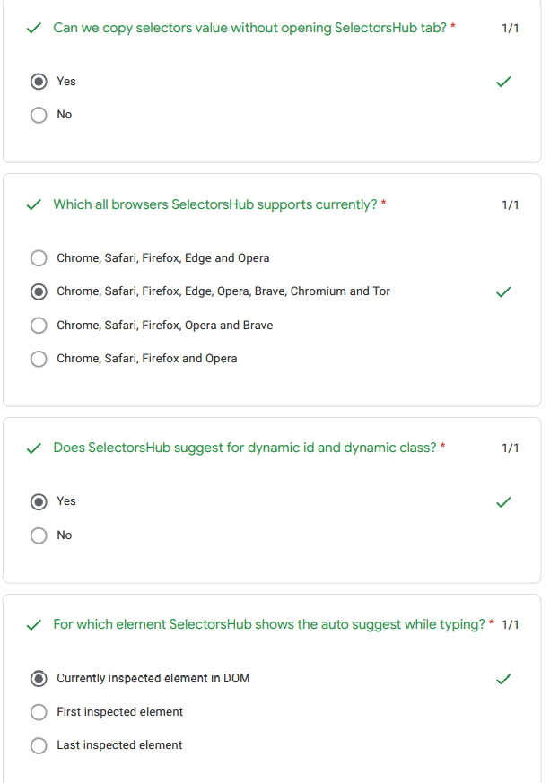 Selectors Hub Certificate Answers | Selectors Hub Exam Answers | Online Quiz Contest 2021 9 Screenshot 42