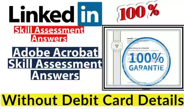 LinkedIn Skill Assessment | Adobe Acrobat Skill Assessment Answers 2021
