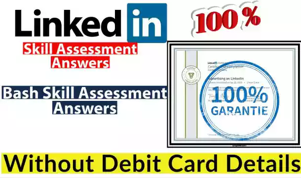 LinkedIn Bash Skill Assessment Answers 2021 | LinkedIn Assessment Answers 2021