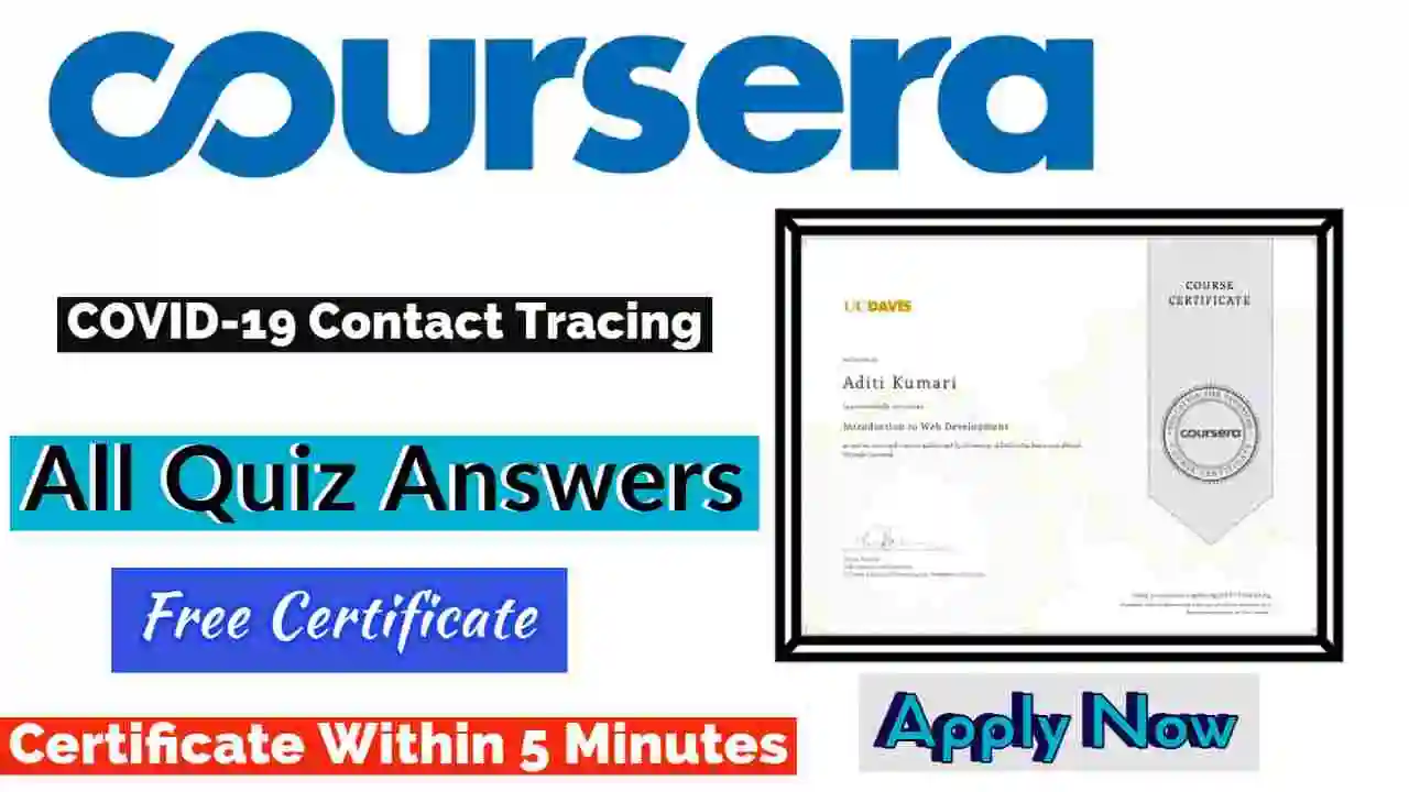COVID-19 Contact Tracing Coursera Quiz Answers 2022 [💯Correct Answer]